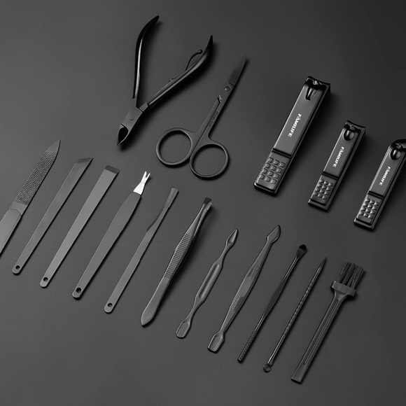 BRAND NEW MEN’S MANICURE SET GROOMING NAIL KIT. STAINLESS STEEL (NWT) - Picture 4 of 5